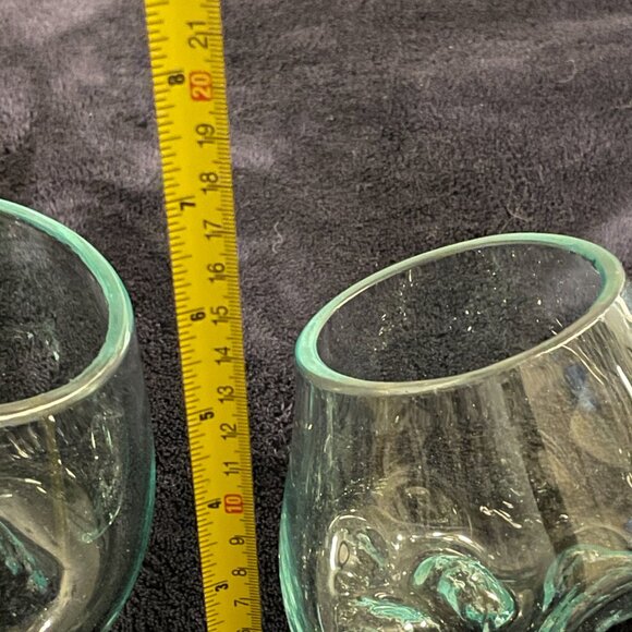 Set of Hand Blown molten glass with organic / odd shapes - Terrarium / Planters - Picture 6 of 7